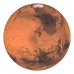Papier peint intissé Mars Encre au latex / Intissé - Rouge