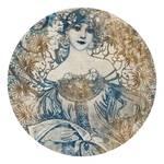 Papier peint intissé Goddess Encre au latex / Intissé - Marron / Bleu