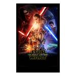 Papier peint Star Wars EP7 Movie Poster Intissé - Multicolore
