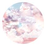 Fotobehang Candy Sky latexinkt/vlies - blauw/wit/roze