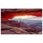 Fotobehang Mesa Arch vlies - bruin/rood