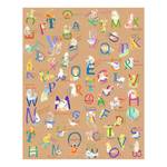 Papier peint intissé Animals AZ Intissé - Multicolore - Largeur : 200 cm