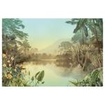 Papier peint intissé Lac Tropical Intissé - Multicolore