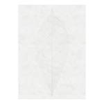 Papier peint intissé Decent Leaf Intissé - Blanc / Gris