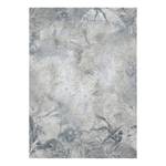 Papier peint intissé Flower Fossil Intissé - Bleu / Argenté / Gris