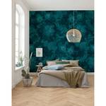 Fotobehang Fleurs de Nuit vlies - blauw/groen