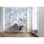 Fotobehang Charming Bloom vlies - blauw/wit