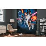 Papier peint Star Wars Poster Classic 1 Intissé - Multicolore - Largeur : 200 cm