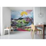 Papier peint intissé Mountain Top Intissé - Multicolore - Largeur : 300 cm