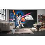 Papier peint Star Wars Poster Classic 1 Intissé - Multicolore - Largeur : 400 cm