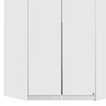 Armoire d’angle Bellezza Blanc alpin / Gris - Sans portes miroir