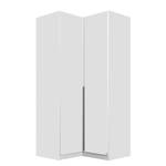 Armoire d’angle Bellezza Blanc alpin / Gris - Sans portes miroir