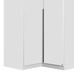 Armoire d’angle Bellezza Blanc alpin / Gris - Sans portes miroir