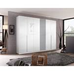 Armoire Bellezza Blanc brillant / Gris - Largeur : 271 cm