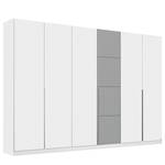 Armoire Bellezza Blanc alpin / Gris - Largeur : 271 cm