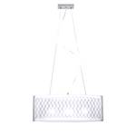 Hanglamp Scacchi I gesatineerd glas/ijzer - 3 lichtbronnen