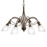 Hanglamp 1780 III gesatineerd glas/ijzer - 8 lichtbronnen