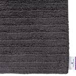 Tapis de bain Cotton Stripe Coton - Anthracite - 70 x 120 cm