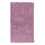 Badematte Cotton Stripe Baumwolle - Mauve - 60 x 100 cm