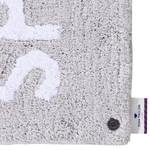 Badmat Cotton Design Splash katoen - zilverkleurig/wit - 60 x 100 cm