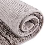 Badematte Cotton Stripe Baumwolle - Taupe - 60 x 60 cm