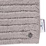 Tapis de bain Cotton Stripe Coton - Taupe - 60 x 60 cm