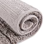 Tapis de bain Cotton Stripe Marron - 70 x 120 cm