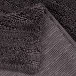 Tapis de bain Cotton Stripe Coton - Anthracite - 60 x 60 cm