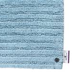 Badematte Cotton Stripe Baumwolle - Blau - 60 x 100 cm