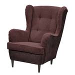 Fauteuil Marson Tissu, microfibre - Microfibre Salvo: Aubergine - Sans repose-pieds