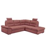 Ecksofa Caldwell Webstoff - Webstoff Roge: Altrosa - Ottomane davorstehend rechts