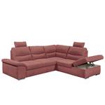 Ecksofa Caldwell Webstoff - Webstoff Roge: Altrosa - Ottomane davorstehend rechts