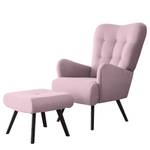 Fauteuil Tosny Tissu - Tissu Neli: Rose