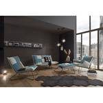 Fauteuil Tutu Microfibre - Microfibre Ranu Patchwork: Denim / Gris - Avec repose-pieds - Sans accoudoirs