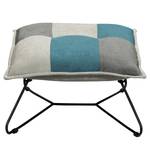 Fauteuil Tutu Microfibre - Microfibre Ranu Patchwork: Denim / Gris - Avec repose-pieds - Sans accoudoirs