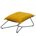 Fauteuil Tutu Microfibre - Microfibre Ranu: Jaune moutarde - Avec repose-pieds - Avec accoudoirs