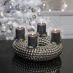 Adventskranz Bodo Messing - Silber - Durchmesser: 31 cm