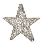 Étoile déco Bloomington Laiton - Argenté - Hauteur : 47 cm
