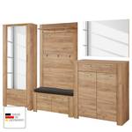 Garderobeset Castera III (5-delig) Navarra eikenhouten look/zilverkleurig