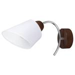 Wandlamp Mette Wood II melkglas/massief beukenhout - 1 lichtbron