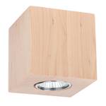 LED-plafondlamp Wooddream VI staal/massief berkenhout - Aantal lichtbronnen: 1