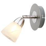 LED-wandlamp Easy Fix II opaalglas/staal - 1 lichtbron