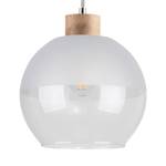 Hanglamp Linea I gesatineerd glas/massief eikenhout - Aantal lichtbronnen: 1