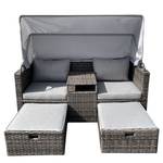 Sonneninsel Villaz (3-teilig) Polyrattan / Webstoff - Grau / Beige