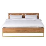 Letto in legno massello Boga Marrone - Legno massello - 188 x 88 x 214 cm