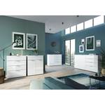 Dressoir Oakland II glas - Wit