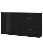 Dressoir Oakland II glas - Zwart