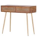 Console Bowdon Cannage / Acacia massif / Acacia / Doré