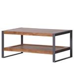 Table basse Leyma Rotin / Acacia massif - Acacia / Anthracite