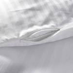 Parure de lit Valerina Satin de coton - Blanc - 140 x 200 cm + coussin 65 x 65 cm